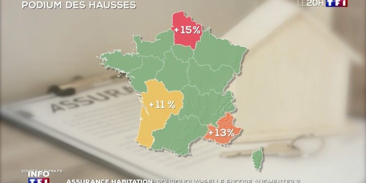Assurance habitation : des hausses pouvant atteindre 15 % dans certaines zones géographiques